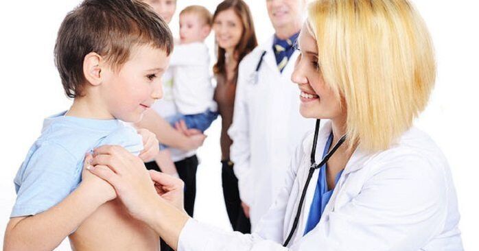 Worm treatment at the doctor