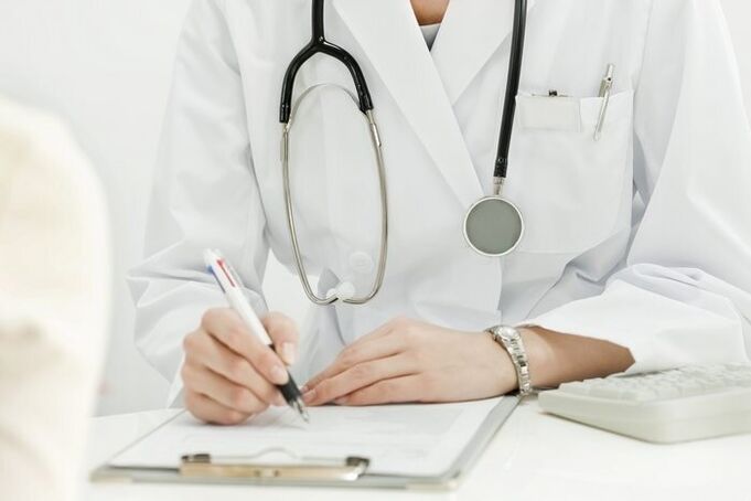A doctor treats helminth infections