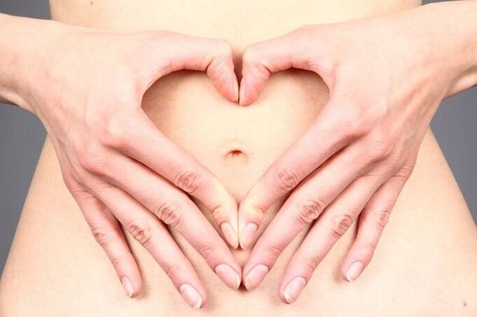 The girl cleaned her intestines from parasites