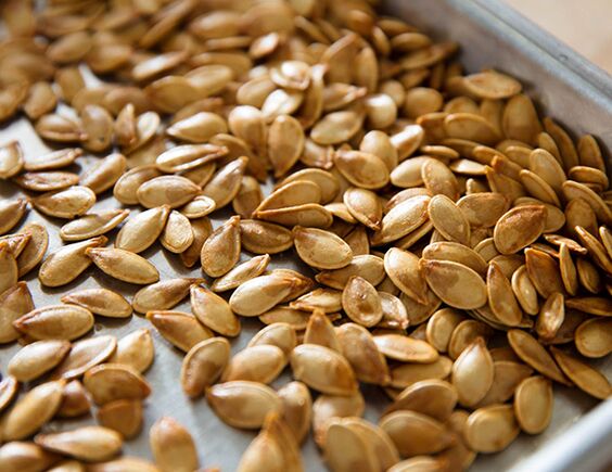 Pumpkin seeds for parasites